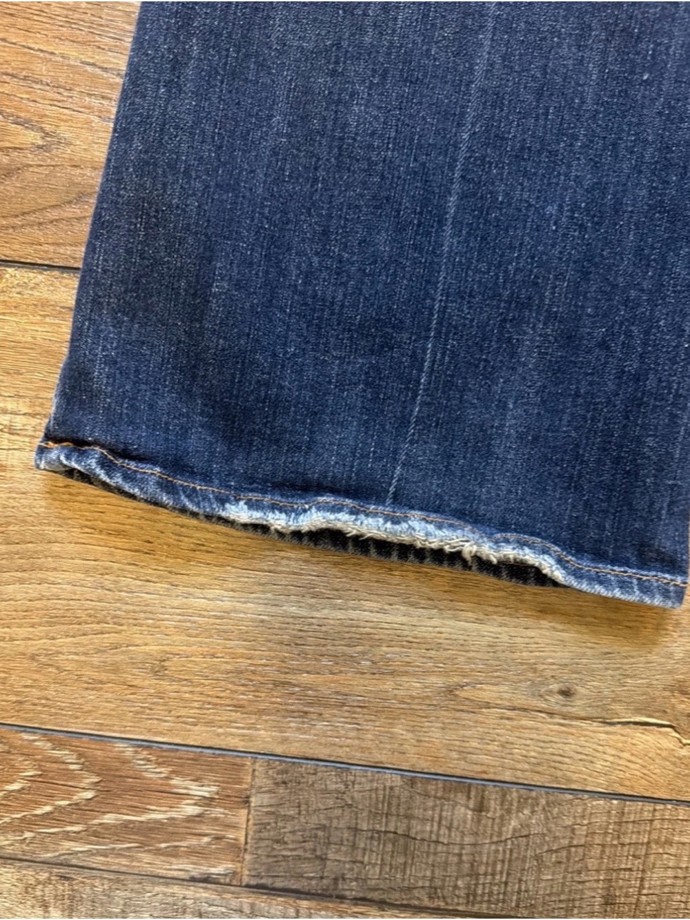 Arden B. Wide Leg Flare Jeans Dark Blue Denim Low Rise Womens Size 4 - Picture 11 of 16